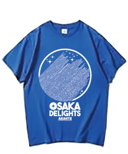 OSAKA DELIGHTS Tシャツ ロイヤルブルーxホワイト（240）