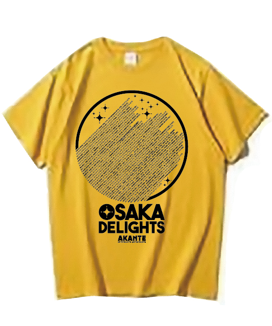 OSAKA DELIGHTS Tシャツ ジンジャーイエローxブラック（240）