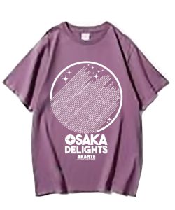 OSAKA DELIGHTS Tシャツ グレープパープルxホワイト（240）