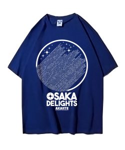 OSAKA DELIGHTS Tシャツ ブルーxホワイト