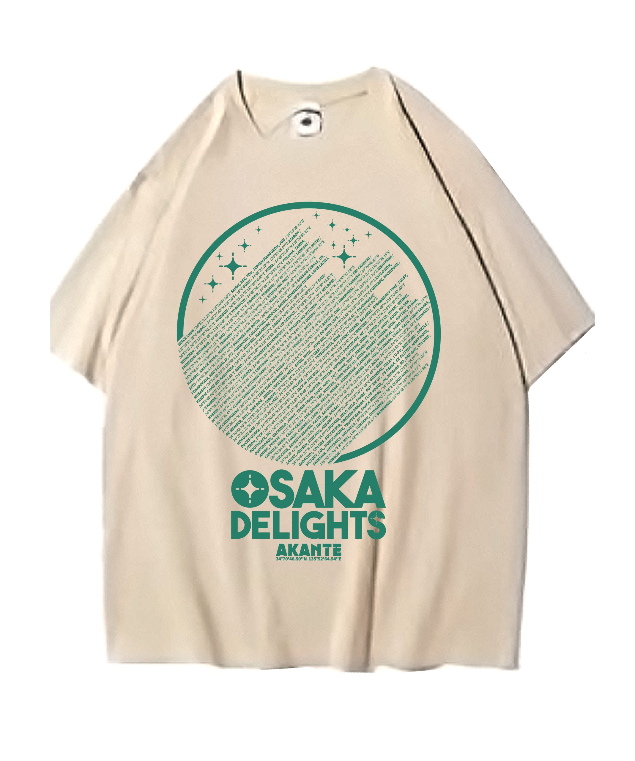 OSAKA DELIGHTS Tシャツ カーキxダスティー grain