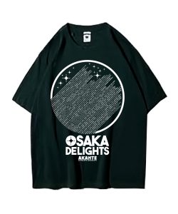 OSAKA DELIGHTS Tシャツ フォレスト・グリーンxホワイト