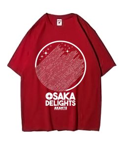 OSAKA DELIGHTS Tシャツ レッドxホワイト